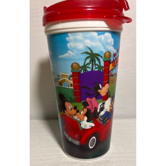 Disney Parks Resort Travel Mug Handle Lid Mickey & Friends Rapid Fill Refillable - Picture 2 of 12